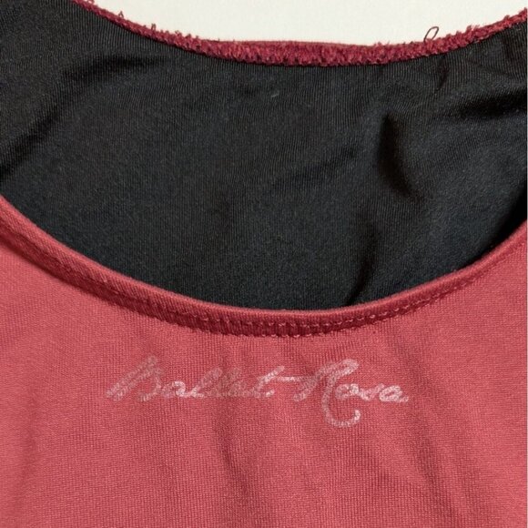 Ballet Rosa Leotard Haline Short Sleeve Ruby Red Dance Recital Girls Size 12A - Picture 5 of 7